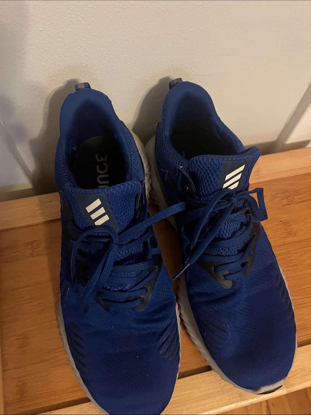 Blue Adidas Athletic Running Sneakers